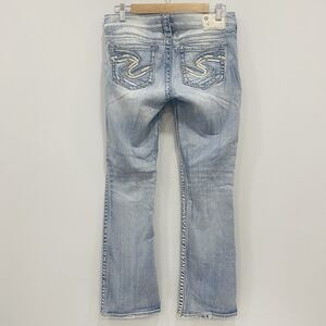SILVER JEANS 28x31 Tuesday Women’s Low Rise Bootcut Denim Jeans Western Cowboy*